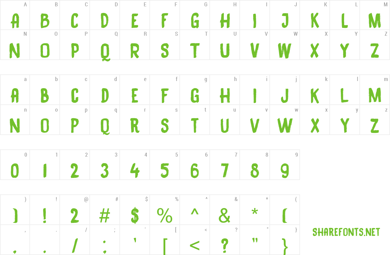 Font DK Black Bamboo preview